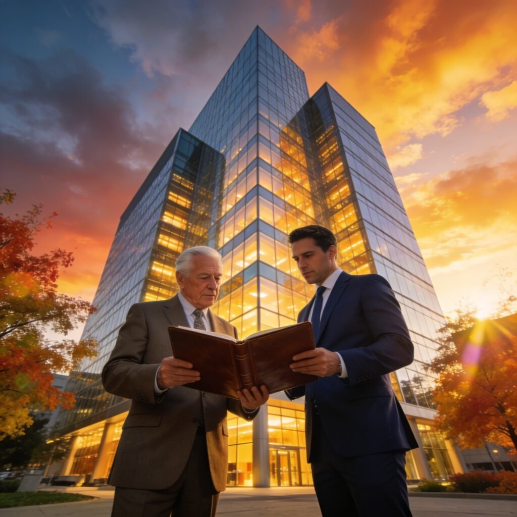 Direct commercial property buyers in Michigan discussing expectations with property seller