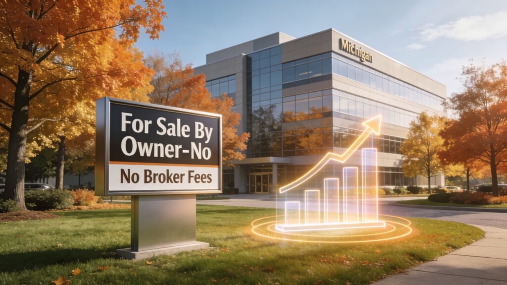 Selling commercial real estate without a broker in Michigan with commission savings