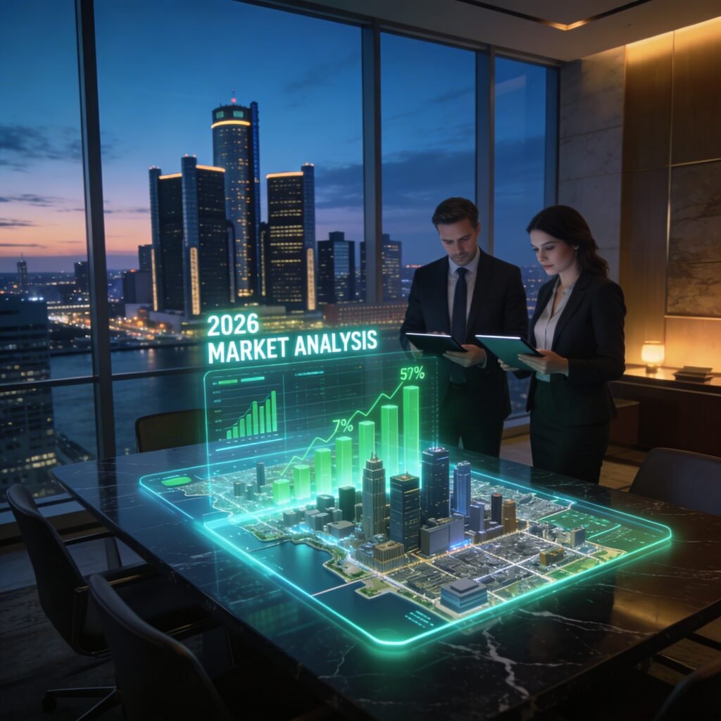 Commercial real estate value Detroit market analysis 2026