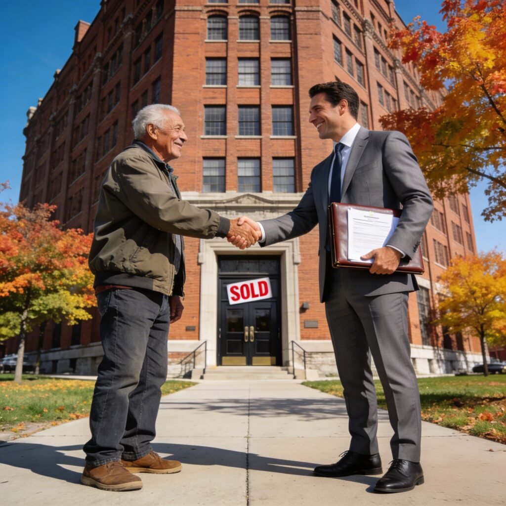 Fast sale commercial property Detroit cash transaction closing